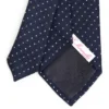 CRAVATTA DONNA IN LANA BLU SCURO Microfantasia geometrica