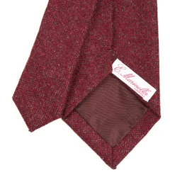 CRAVATTA DONNA IN LANA BORDEAUX Tinta unita