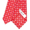CRAVATTA DONNA ROSSA 7 CM IN SETA STAMPATA San valentino edition