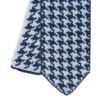 CRAVATTA DONNA TRICOT IN SETA AZZURRA Pied de poule