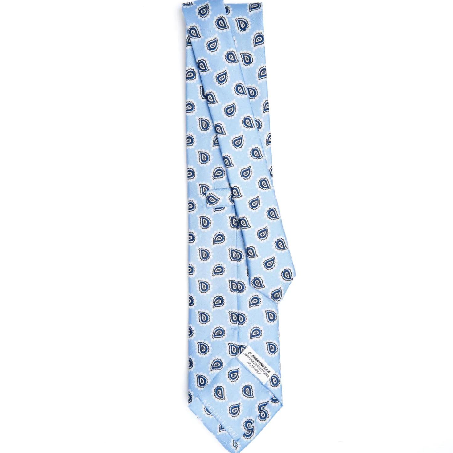 CRAVATTA IN SETA AZZURRA Collezione archivio anno 1931