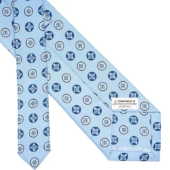 CRAVATTA IN SETA AZZURRA Collezione archivio anno 1951