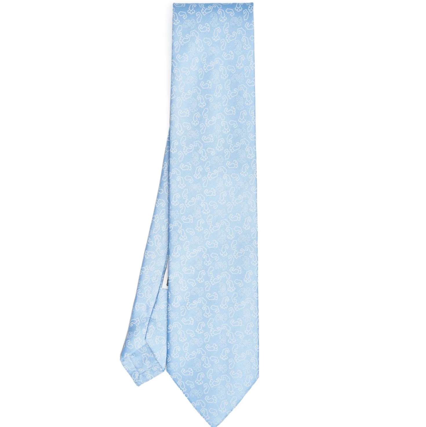 CRAVATTA IN SETA AZZURRA Collezione archivio anno 1977