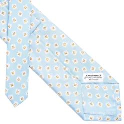 CRAVATTA IN SETA AZZURRA Collezione archivio anno 1963