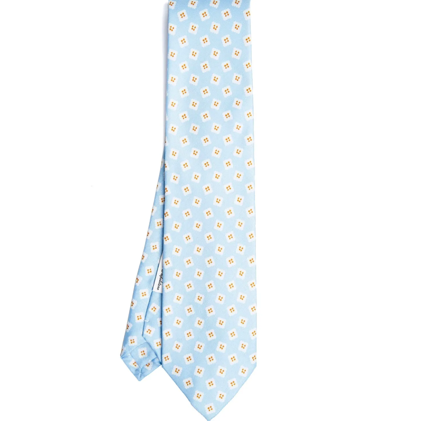 CRAVATTA IN SETA AZZURRA Collezione archivio anno 1963