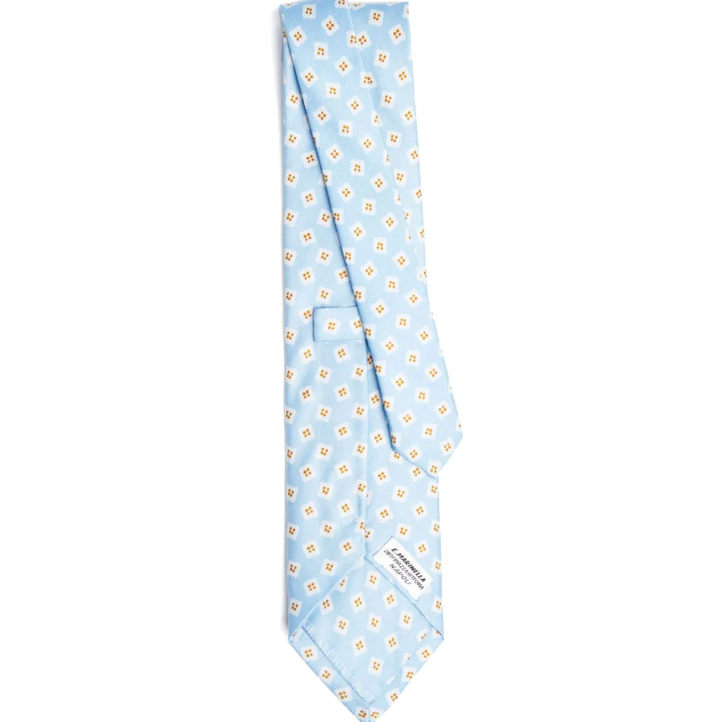 CRAVATTA IN SETA AZZURRA Collezione archivio anno 1963