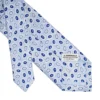 CRAVATTA IN SETA AZZURRA Collezione archivio anno 1970