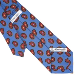 CRAVATTA IN SETA AZZURRO POLVERECollezione heritage