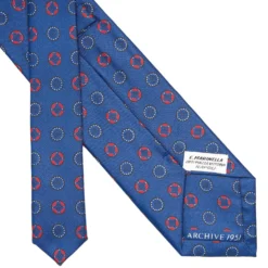 CRAVATTA IN SETA BLUETTE Collezione archivio anno 1951