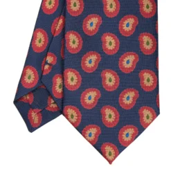 CRAVATTA IN SETA BLU SCUROCollezione heritage