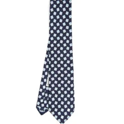 CRAVATTA IN SETA BLU SCURO Collezione archivio anno 1963