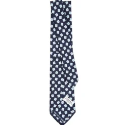 CRAVATTA IN SETA BLU SCURO Collezione archivio anno 1963
