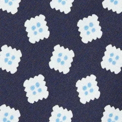 CRAVATTA IN SETA BLU SCURO Collezione archivio anno 1963