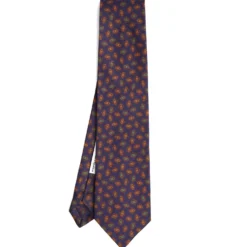 CRAVATTA IN SETA BLU SCURO Collezione archivio anno 1959