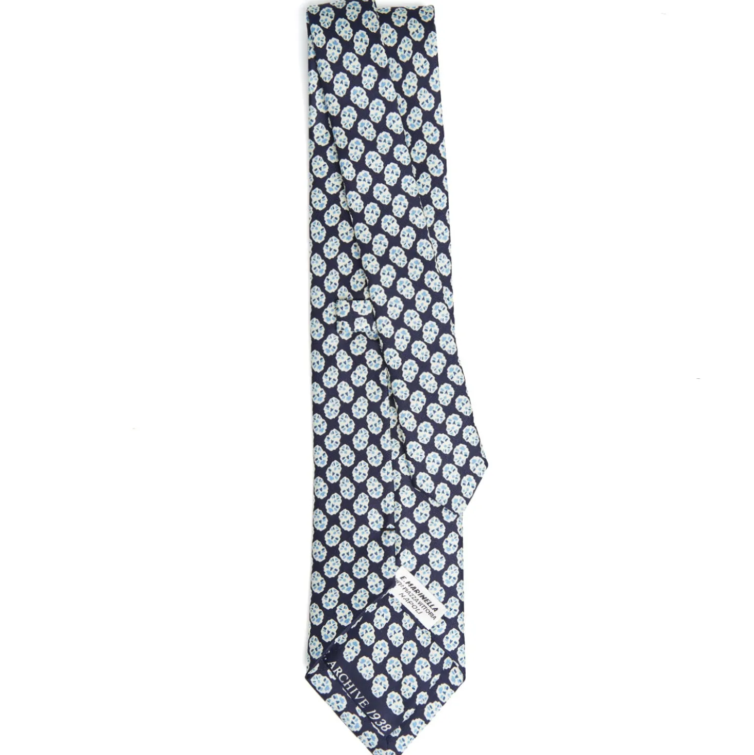 CRAVATTA IN SETA BLU SCURO Collezione archivio anno 1938