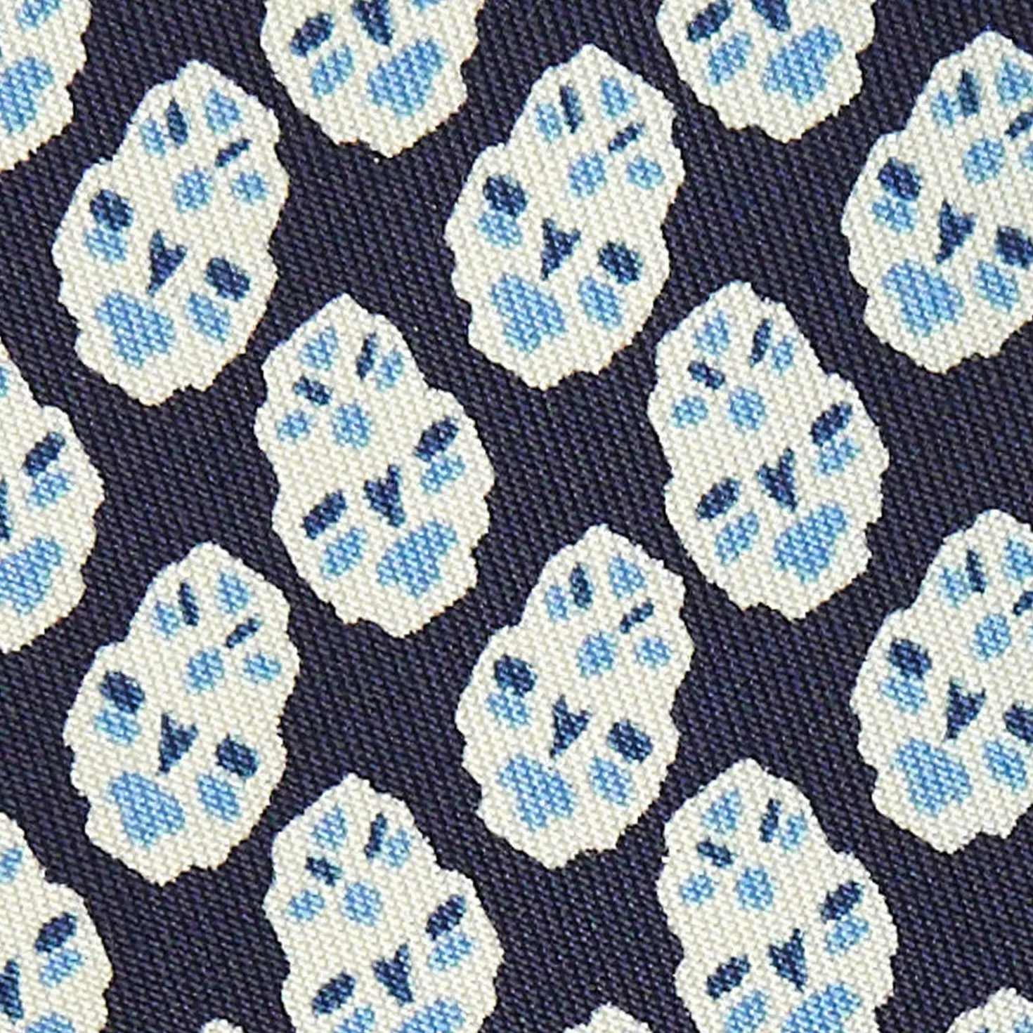 CRAVATTA IN SETA BLU SCURO Collezione archivio anno 1938