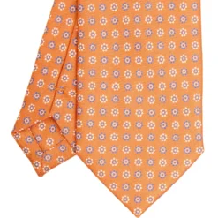 CRAVATTA IN SETA E ORANGE FIBER ARANCIONE Collezione orange fiber