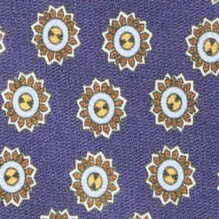 CRAVATTA IN SETA E ORANGE FIBER BLU Collezione orange fiber
