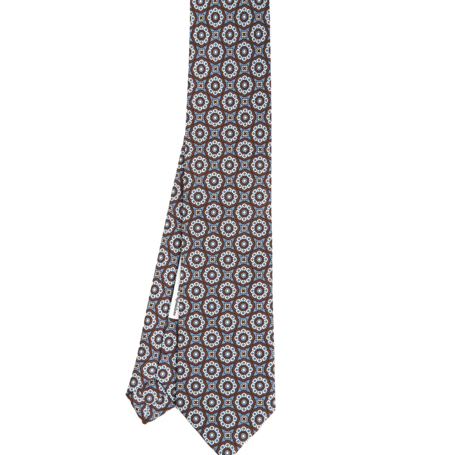 CRAVATTA IN SETA MARRONE SCURO Collezione archivio anno 1985