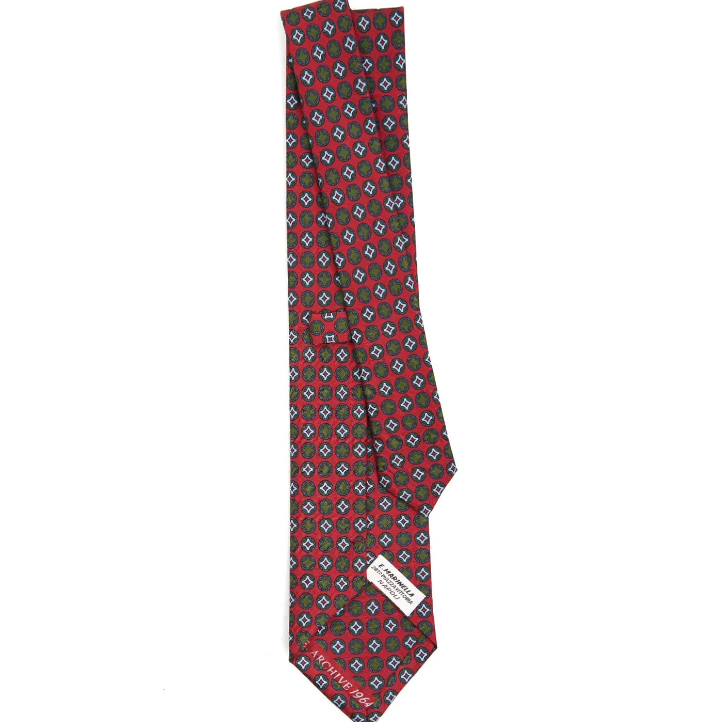CRAVATTA IN SETA ROSSA Collezione archivio anno 1964