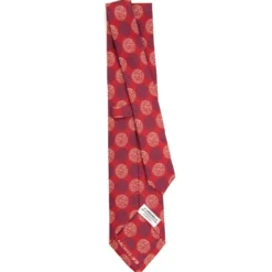CRAVATTA IN SETA ROSSA Collezione archivio anno 1978