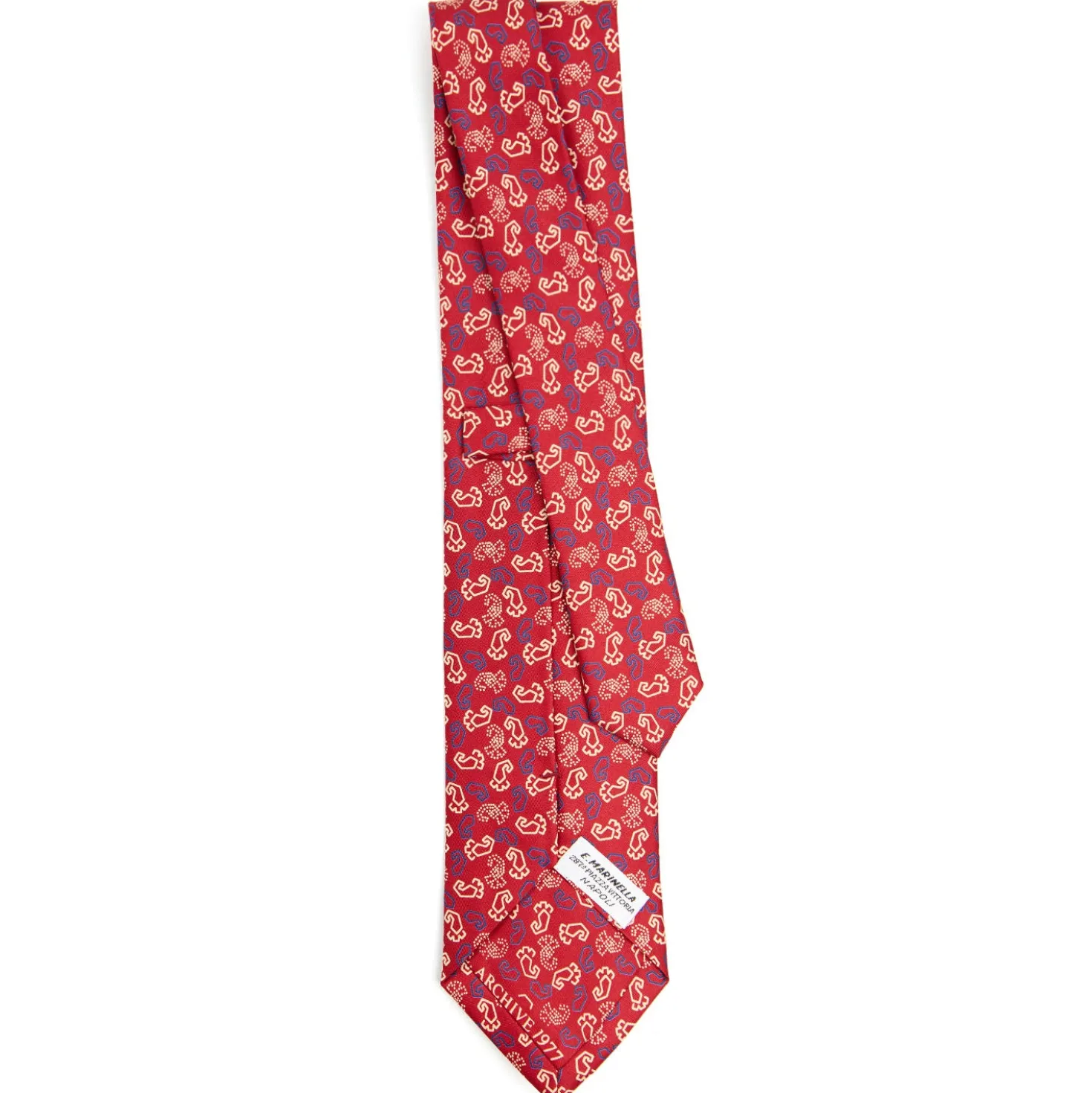 CRAVATTA IN SETA ROSSA Collezione archivio anno 1977