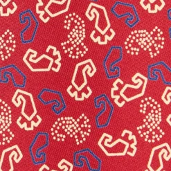 CRAVATTA IN SETA ROSSA Collezione archivio anno 1977