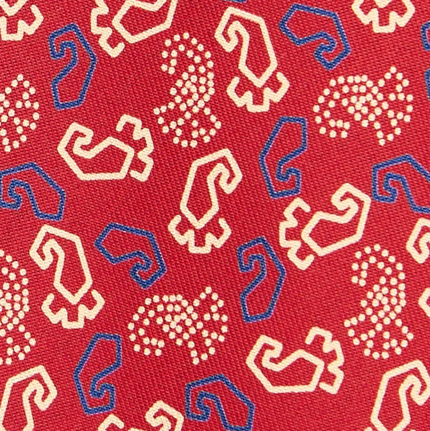 CRAVATTA IN SETA ROSSA Collezione archivio anno 1977