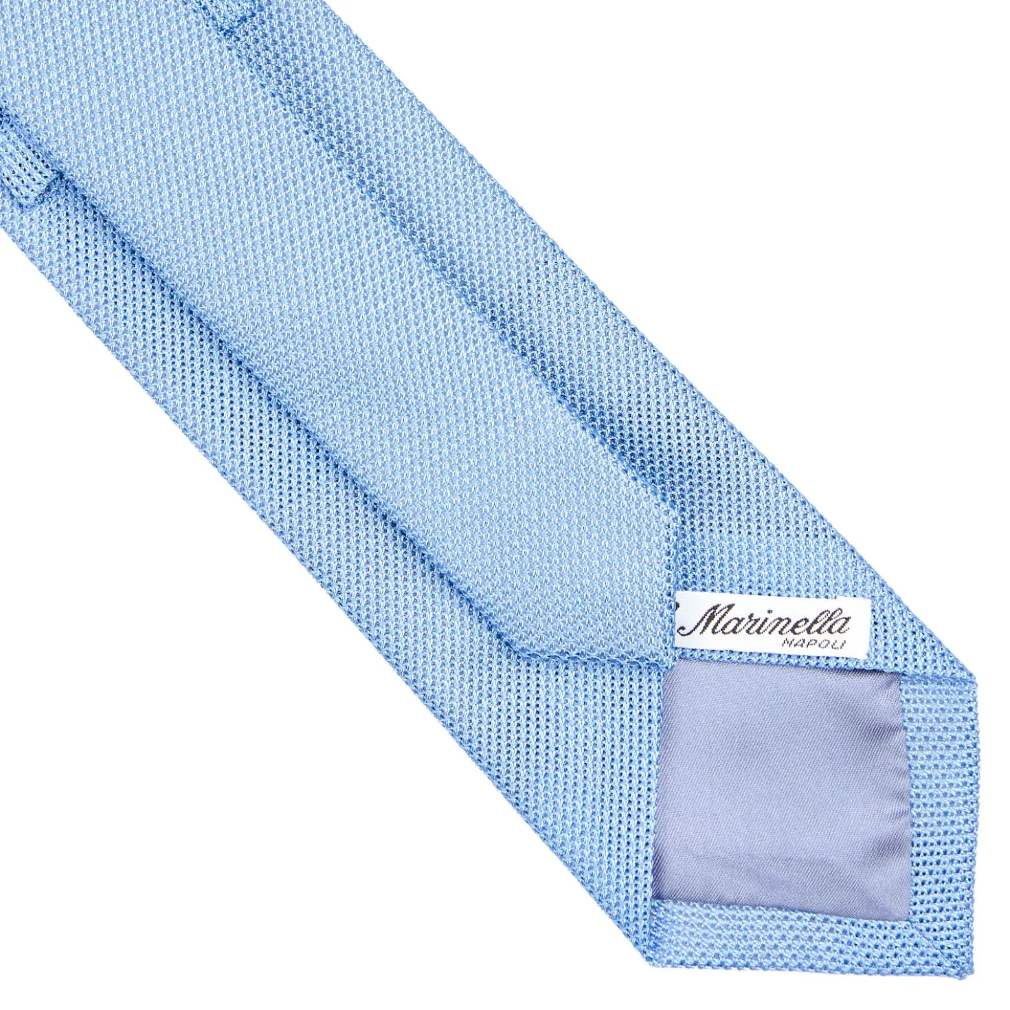 CRAVATTA SARTORIALE AZZURRAin garza di seta