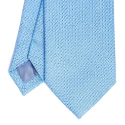 CRAVATTA SARTORIALE AZZURRA In garza di seta