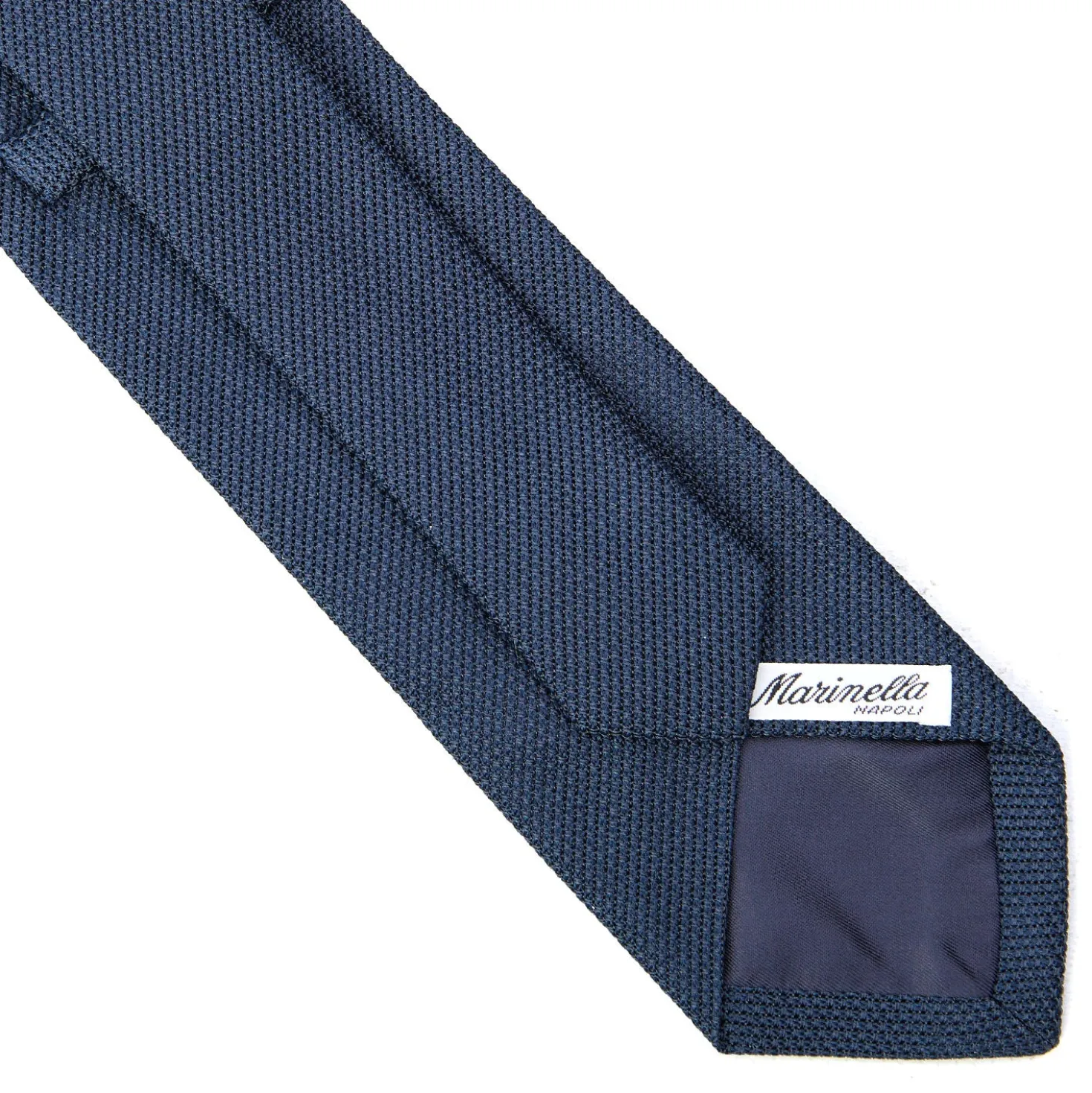 CRAVATTA SARTORIALE BLU In garza di seta