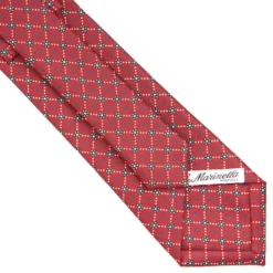 CRAVATTA SARTORIALE CLASSICA IN SETA BORDEAUX Microfantasia fiore