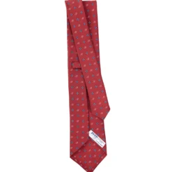 CRAVATTA SARTORIALE CLASSICA IN SETA BORDEAUX E.marinella x fitp