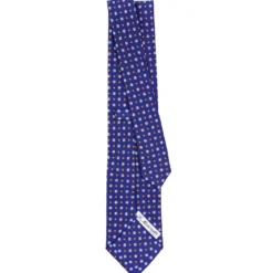 CRAVATTA SARTORIALE CLASSICA IN SETA BLUETTE Microfantasia fiore