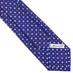 CRAVATTA SARTORIALE CLASSICA IN SETA BLUETTE Microfantasia fiore