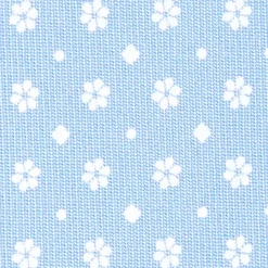 CRAVATTA SARTORIALE CLASSICA IN SETA AZZURRO Microfantasia fiore