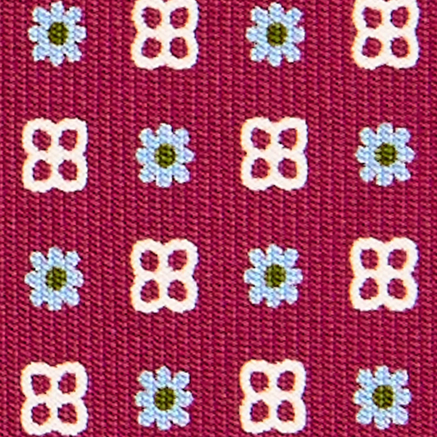 CRAVATTA SARTORIALE CLASSICA IN SETA FUCSIA Microfantasia fiore