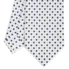 CRAVATTA SARTORIALE CLASSICA IN SETA BIANCA Microfantasia fiore