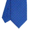 CRAVATTA SARTORIALE CLASSICA IN SETA BLUETTE Microfantasia fiore