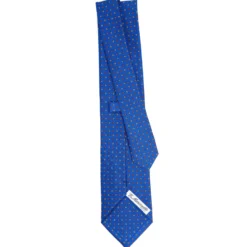 CRAVATTA SARTORIALE CLASSICA IN SETA BLUETTE Microfantasia fiore