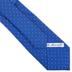 CRAVATTA SARTORIALE CLASSICA IN SETA BLUETTE Microfantasia fiore