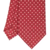 CRAVATTA SARTORIALE CLASSICA IN SETA BORDEAUX Microfantasia fiore