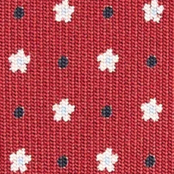 CRAVATTA SARTORIALE CLASSICA IN SETA BORDEAUX Microfantasia fiore