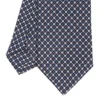 CRAVATTA SARTORIALE CLASSICA IN SETA BLU SCURO Microfantasia