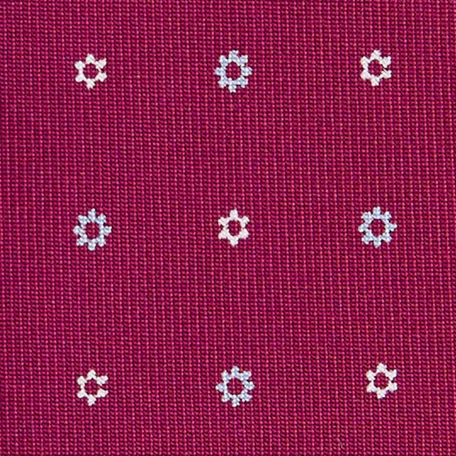 CRAVATTA SARTORIALE CLASSICA IN SETA FUCSIA Microfantasia fiore