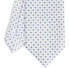 CRAVATTA SARTORIALE CLASSICA IN SETA BIANCA Microfantasia fiore