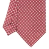 CRAVATTA SARTORIALE CLASSICA IN SETA BORDEAUX Microfantasia fiore