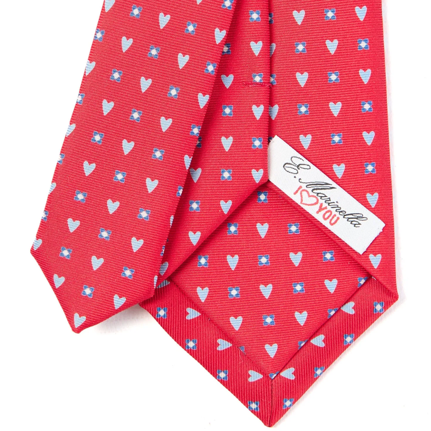 CRAVATTA SARTORIALE CLASSICA IN SETA ROSSA Collezione san valentino