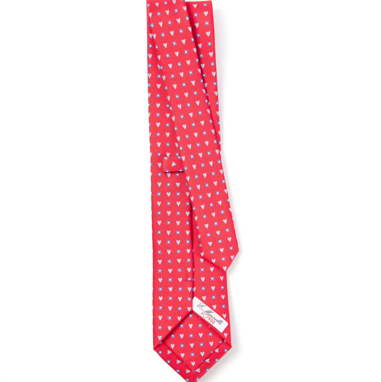 CRAVATTA SARTORIALE CLASSICA IN SETA ROSSA Collezione san valentino