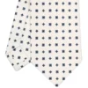 CRAVATTA SARTORIALE CLASSICA IN SETA BIANCA Microfantasia fiore